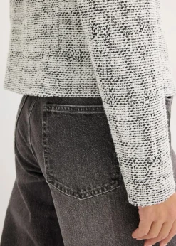 Bouclé Cardigan aus Baumwolle