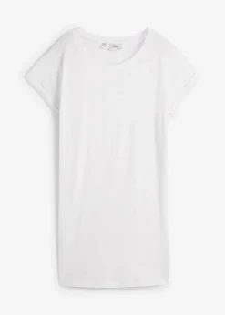 Boxy-Longshirt mit kurzen Ärmeln