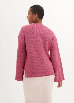 Boxy-Pullover aus Rippstrick