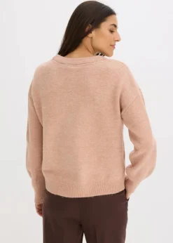 Boxy-Pullover mit Pailletten