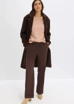 Boxy-Pullover mit Pailletten