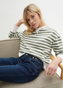 Boyfriend Jeans Mid Waist, Stretch