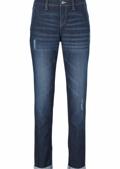 Boyfriend-Jeans Mid Waist, Komfort-Stretch