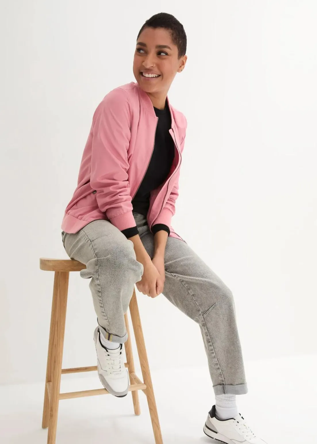 Boyfriend-Jeans mit Vintagewaschung