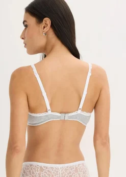 Bralette ohne Bügel mit ​Baumwolle und Spitze