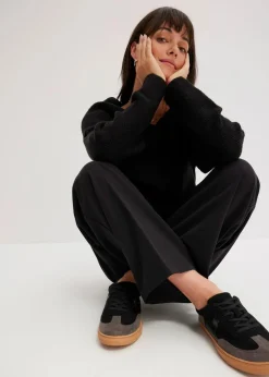 Bundfaltenhose aus Viskose-Mix