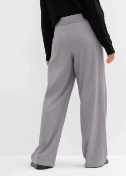 Bundfaltenhose mit Bindeband