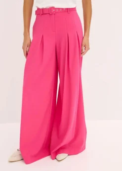 Bundfaltenhose mit Gürtel (2tlg-Set)