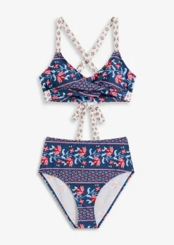 Bustier-Bikini in Wickeloptik (2-tlg.Set)