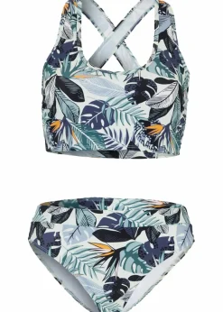Bustier-Bikini mit gekreuzten Trägern (2-tlg.Set)