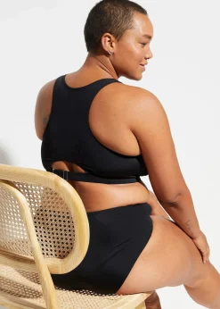 Bustier-Bikinioberteil mit verstellbarer Unterbrust