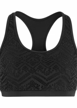 Bustier-Bikinioberteil mit Spitze