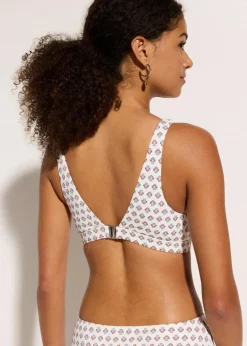 Bustier-Bikinioberteil mit V-Ausschnitt