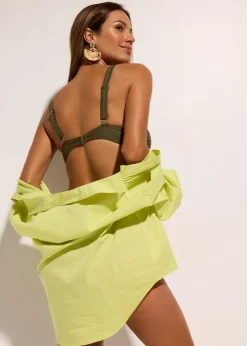 Bustier-Bikinioberteil mit Twistdetail