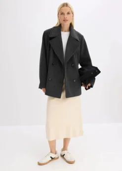 Cabanjacke in Wolloptik