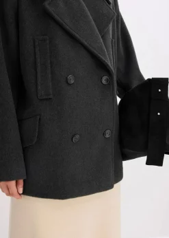 Cabanjacke in Wolloptik