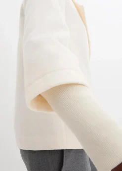 Cabanjacke mit Strickärmeln