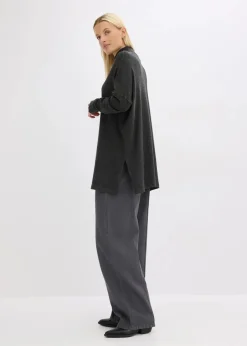 Cape-Pullover aus aus softem Viskose-Mix