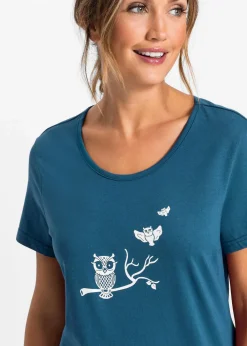 Capri Pyjama mit kurzen Ärmeln