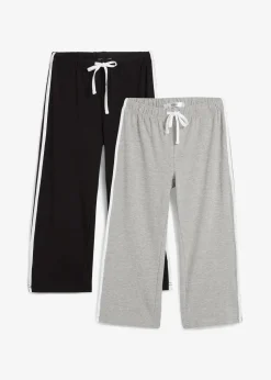 Capri-Hose aus Baumwolle mit Stretch (2er Pack)