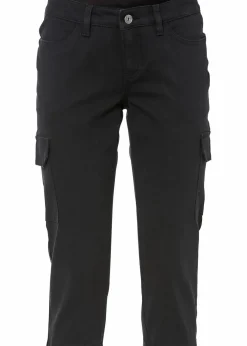 Capri-Hose aus elastischem Baumwoll-Mix