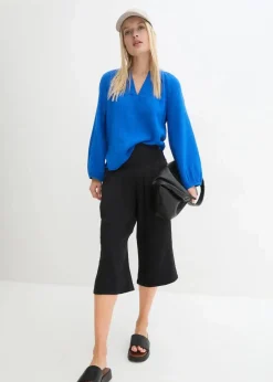 Capri-Hose aus softem Musselin