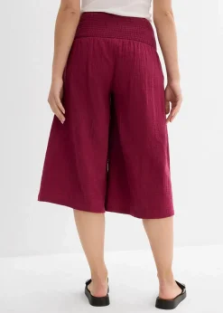 Capri-Hose aus softem Musselin