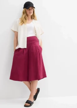 Capri-Hose aus softem Musselin