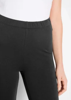 Capri-Leggings mit Spitzendetail