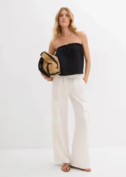 Cargohose aus fließendem Lyocell-Mix