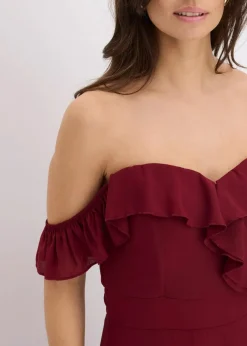 Carmen-Kleid mit Volants