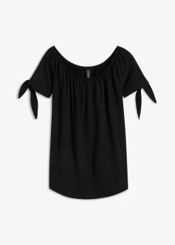 Carmenshirt mit Bindedetail