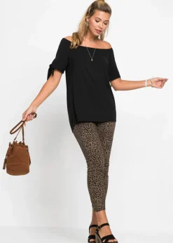 Carmenshirt mit Bindedetail