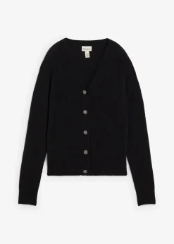 Cashmerestrickjacke mit Good Cashmere Standard®-Anteil