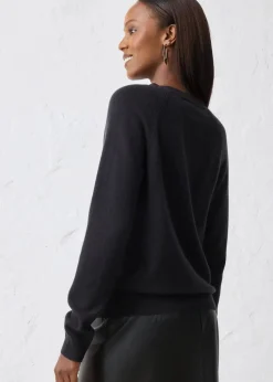 Cashmerestrickjacke mit Good Cashmere Standard®-Anteil