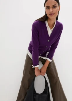 Cashmerestrickjacke mit Good Cashmere Standard®-Anteil