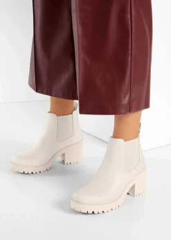 Chelsea-Boots mit Blockabsatz
