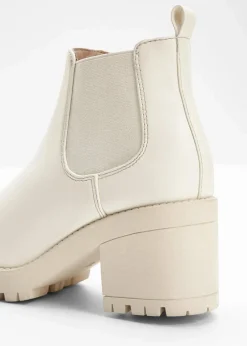 Chelsea-Boots mit Blockabsatz