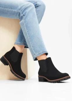 Chelsea-Boots mit Profilsohle