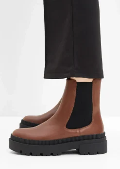 Chelsea-Boots mit Profilsohle