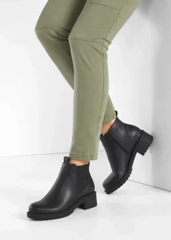 Chelsea-Boots mit Profilsohle