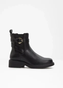 Chelsea-Boots mit Schnalle