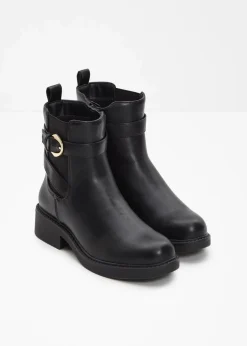 Chelsea-Boots mit Schnalle