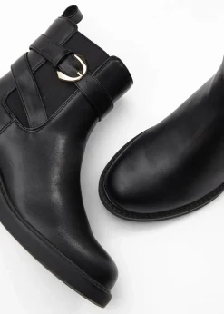 Chelsea-Boots mit Schnalle