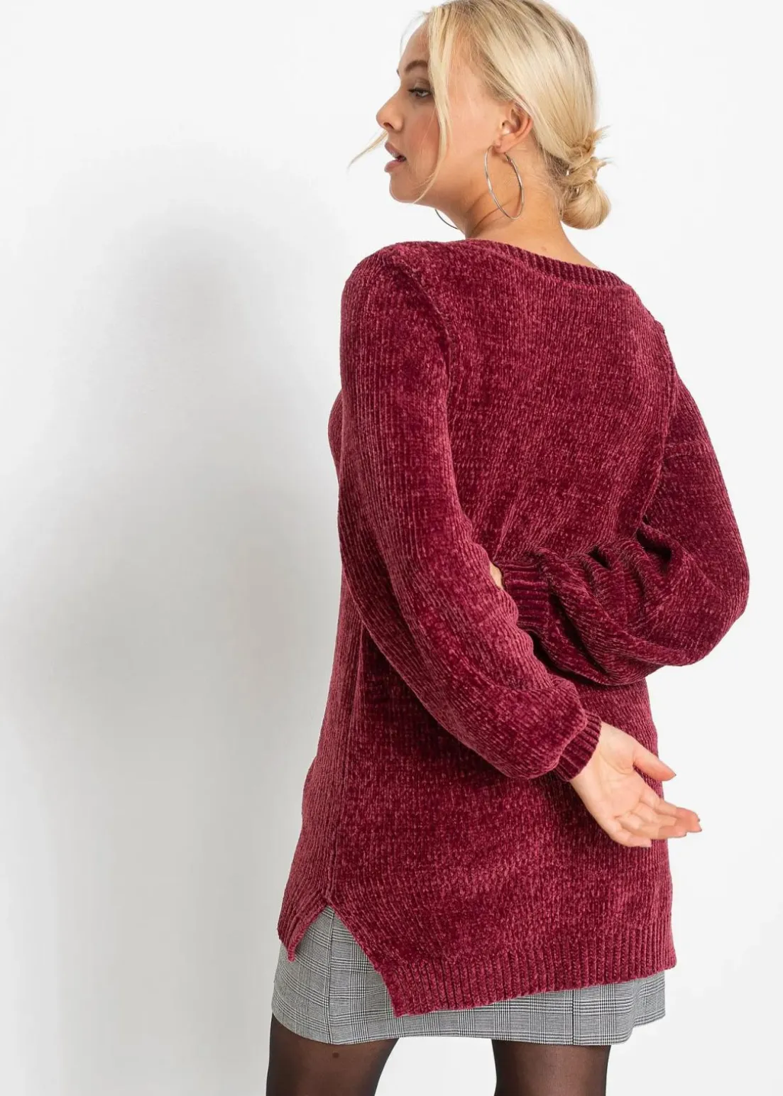 Chenille-Longpullover