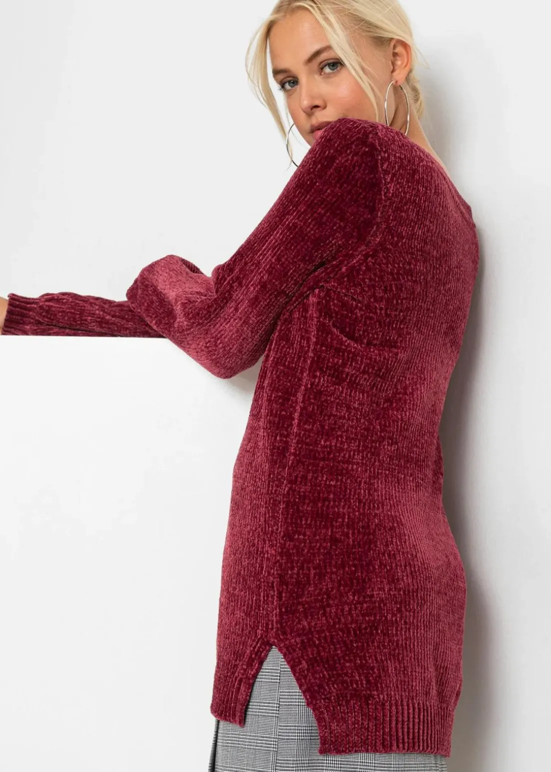 Chenille-Longpullover