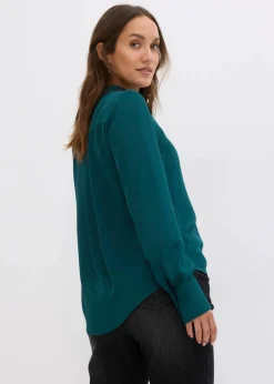 Chiffonbluse in A-Linie