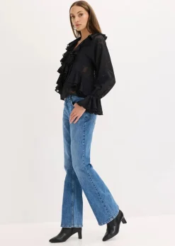 Chiffonbluse mit leichter Transparenz