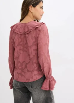 Chiffonbluse mit leichter Transparenz