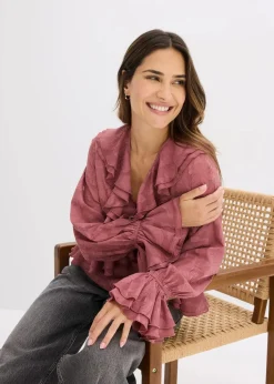 Chiffonbluse mit leichter Transparenz